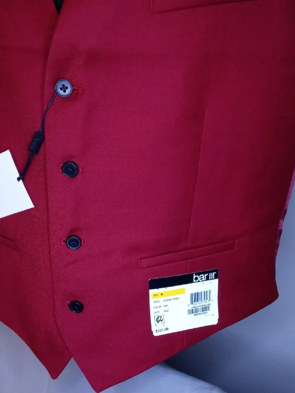 Deep Burgundy Tailored Vest